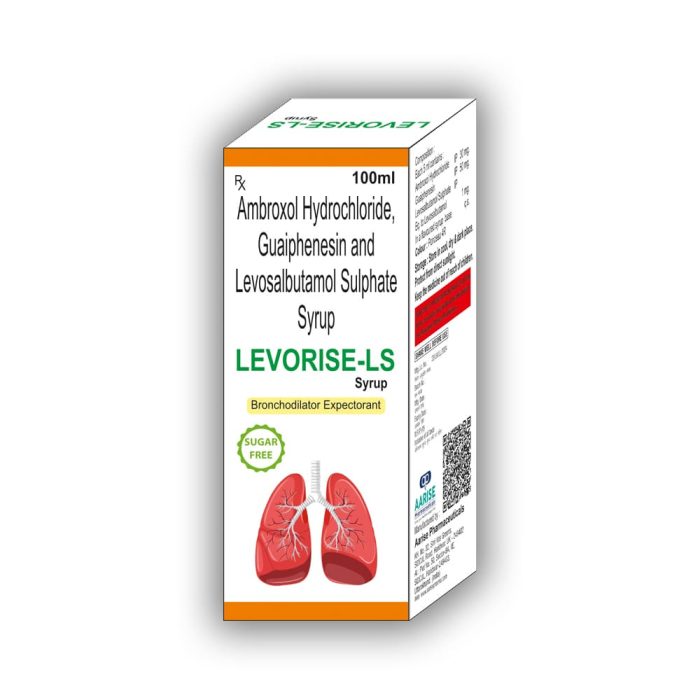levorise ls cough mucus syrup for adults aarise pharmaceuticals